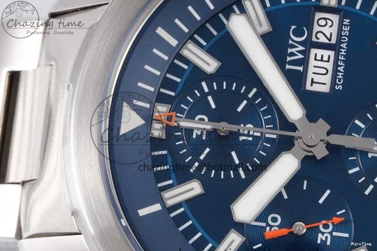 MIROTIME 0105 Aquatimer Chrono SS V6SF 1:1 Best Edition Blue Dial on SS Bracelet A Modern 7032